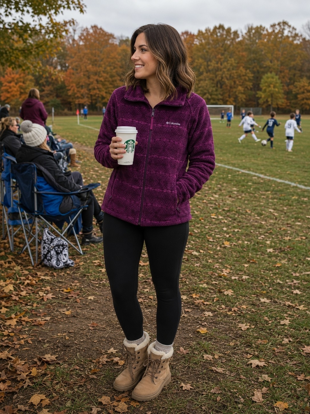 Columbia Women's Deep Purple Sherpa Zip Jacket